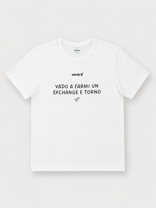 T-shirt vado a farmi un Exchange e torno